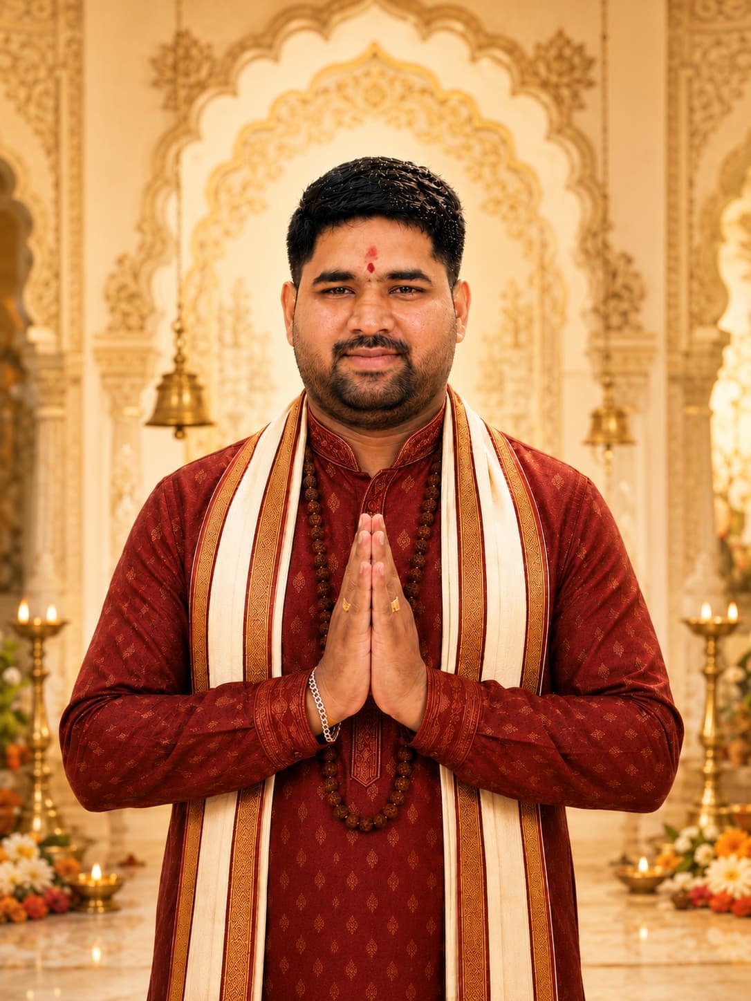 Pandit Shrikant Tiwari Ji — Navchandi Puja Specialist & Jyotish Consultant Indore